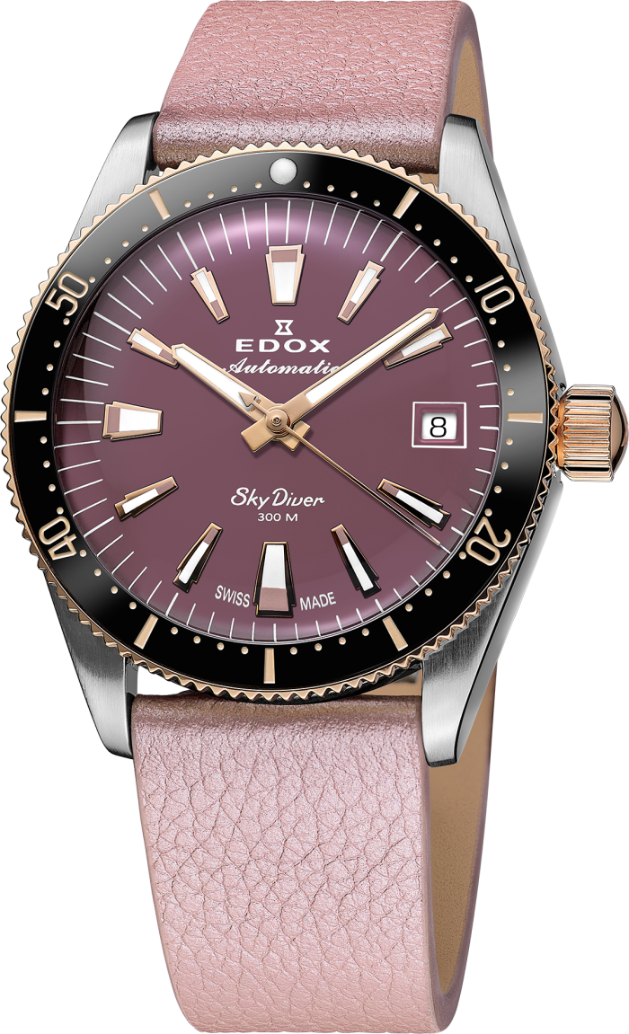 Edox SkyDiver Date Automatic 38mm Lady Special Edition