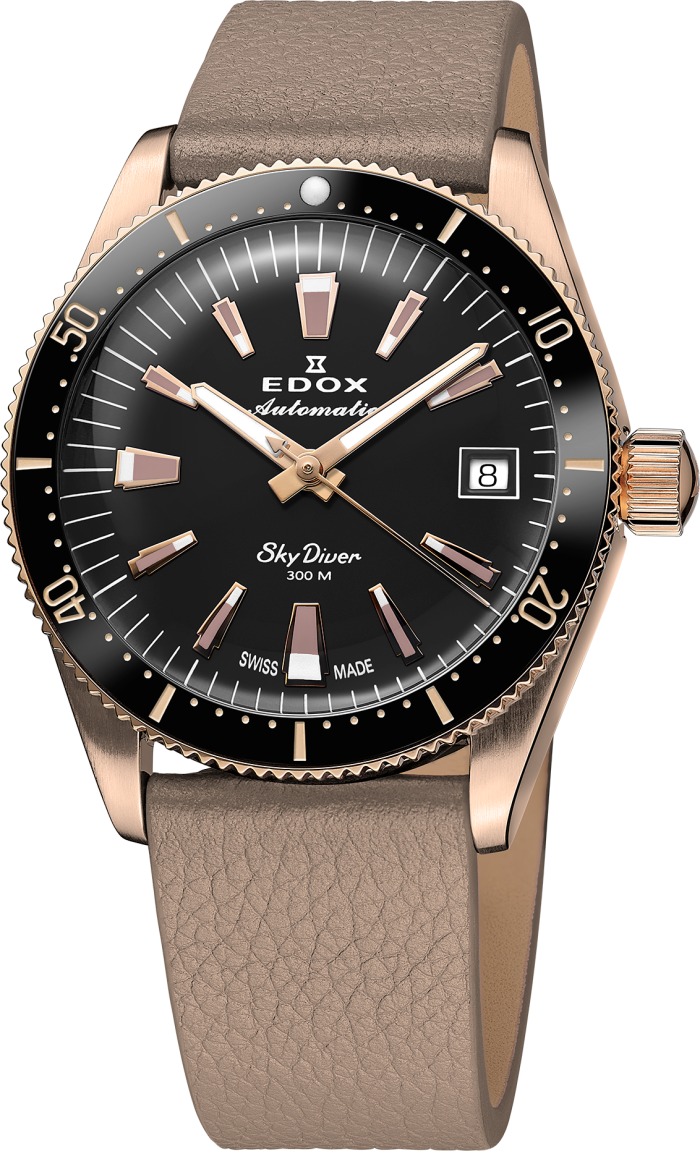 Edox SkyDiver Date Automatic 38mm Lady Special Edition