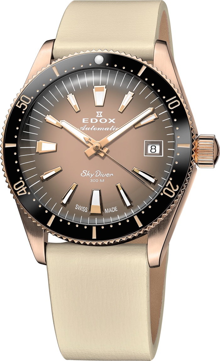 Edox SkyDiver Date Automatic 38mm Lady Special Edition