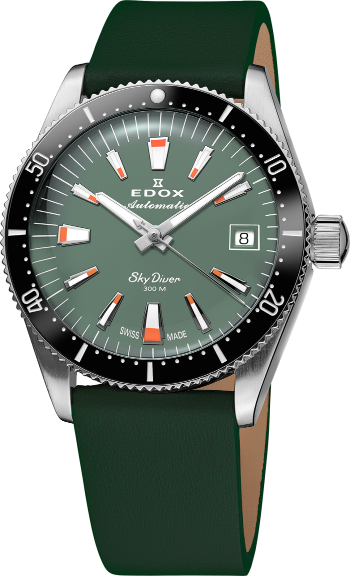 Edox SkyDiver Date Automatic 38mm Lady Special Edition