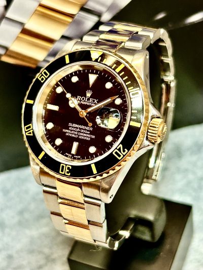 Solgt! Rolex Submariner Date 16613 - Bilde 8