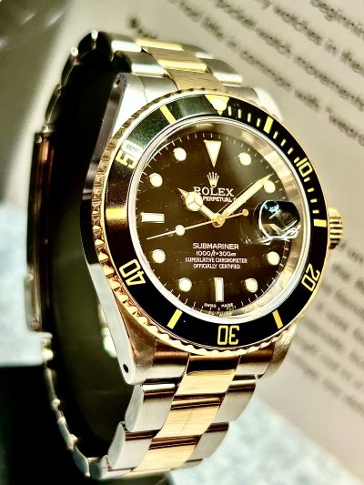 Solgt! Rolex Submariner Date 16613 - Bilde 9