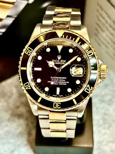 Solgt! Rolex Submariner Date 16613 - Bilde 11