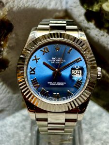 Rolex Datejust II 116300 – Blue Roman Dial – 2015