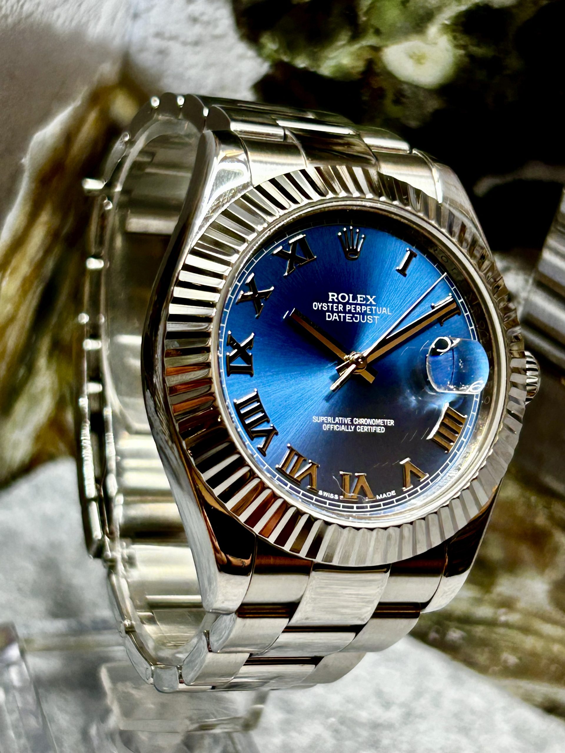 Rolex Datejust II 116300 – Blue Roman Dial – 2015 - Bilde 8
