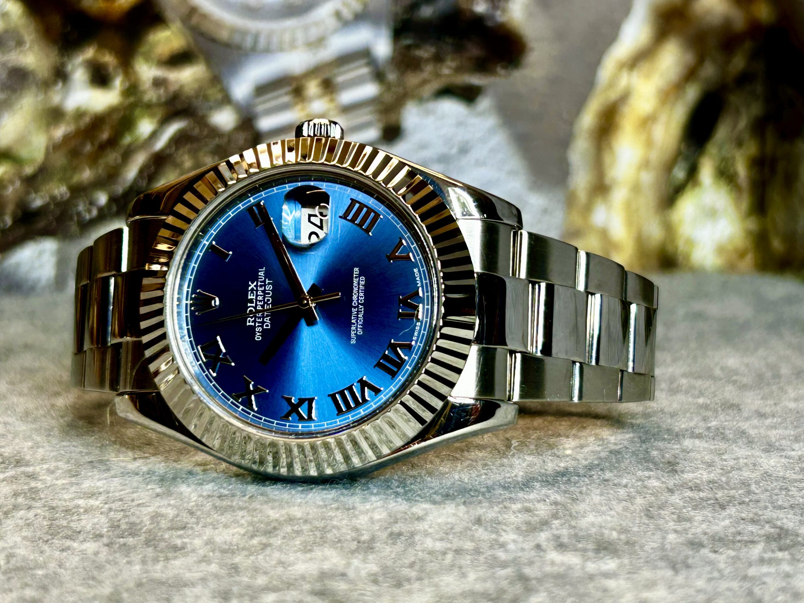 Rolex Datejust II 116300 – Blue Roman Dial – 2015 - Bilde 4