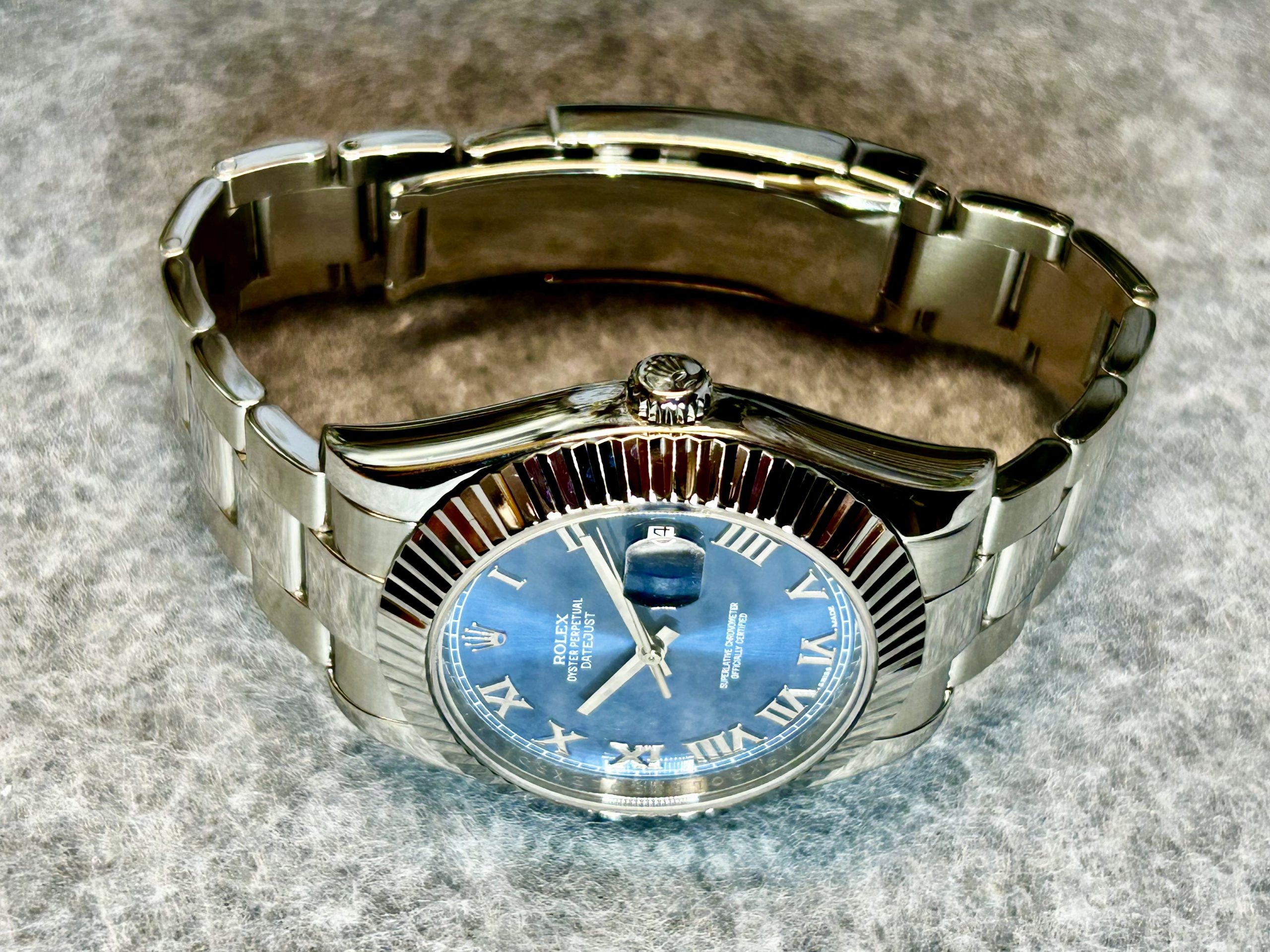 Rolex Datejust II 116300 – Blue Roman Dial – 2015 - Bilde 15