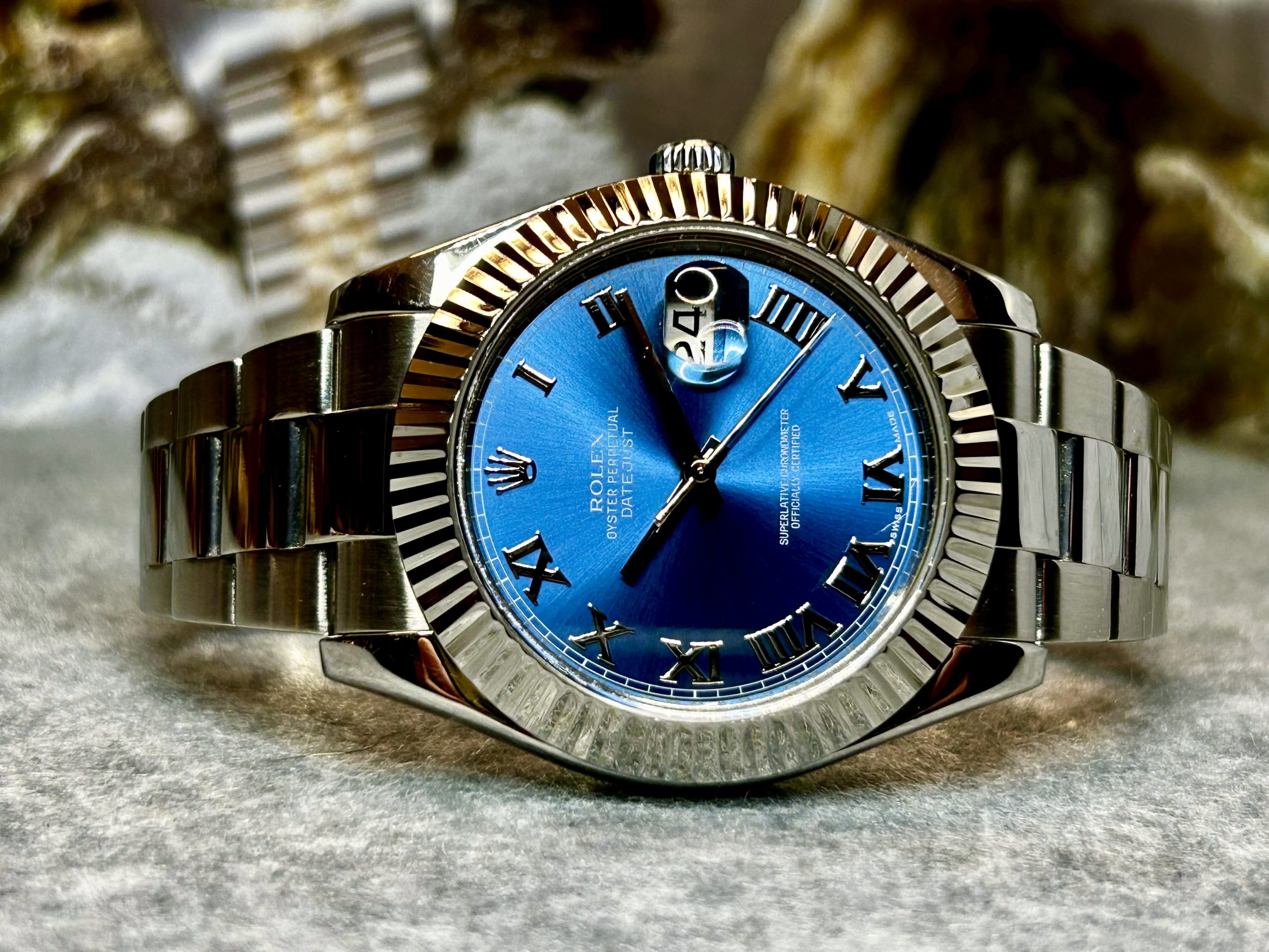 Rolex Datejust II 116300 – Blue Roman Dial – 2015 - Bilde 12