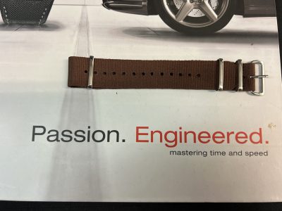 NATO strap i brun 22mm