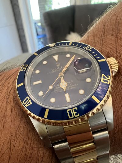 Solgt. Ny på vei inn:) Rolex Submariner Date 16613LB – “Bluesy” - Bilde 10