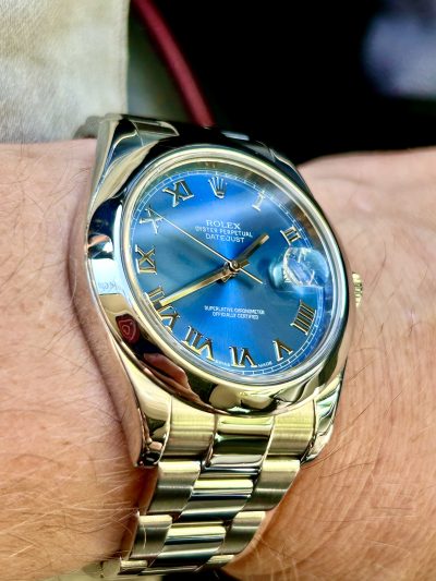 Rolex Datejust II 116300 – Blue Roman Dial – 2015 - Bilde 2