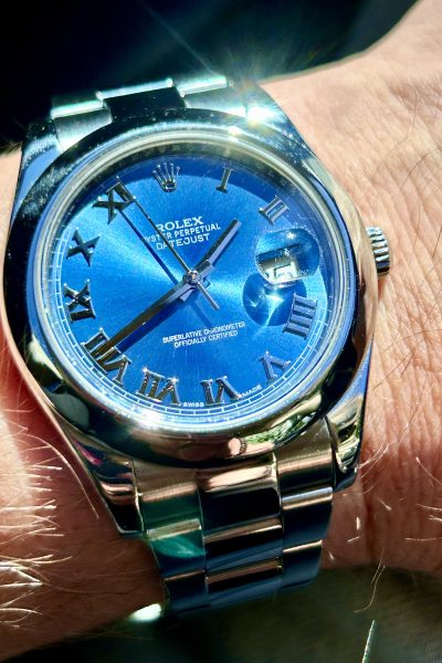 Rolex Datejust II 116300 – Blue Roman Dial – 2015