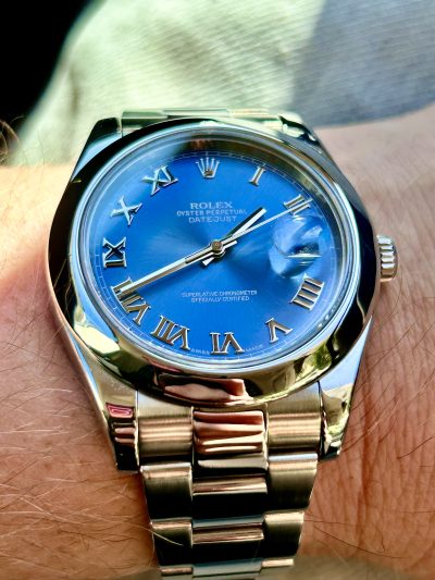 Rolex Datejust II 116300 – Blue Roman Dial – 2015 - Bilde 3