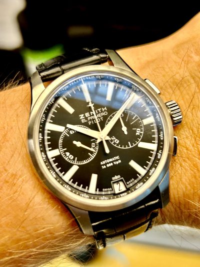 Zenith El Primero Pilot meget pen!