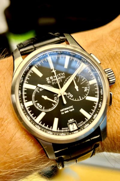 Zenith El Primero Pilot meget pen!