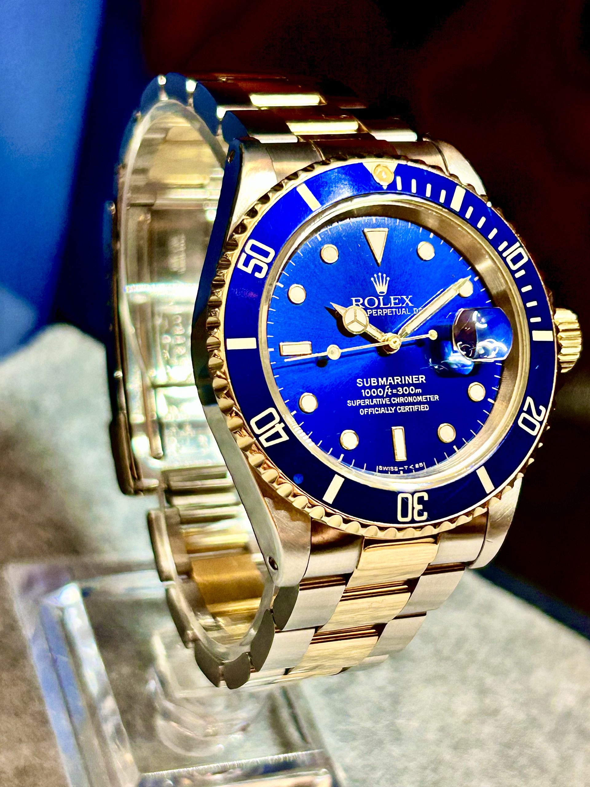 SOLGT!! Rolex Submariner Date 16613 – “Bluesy” – 1993 - Bilde 4