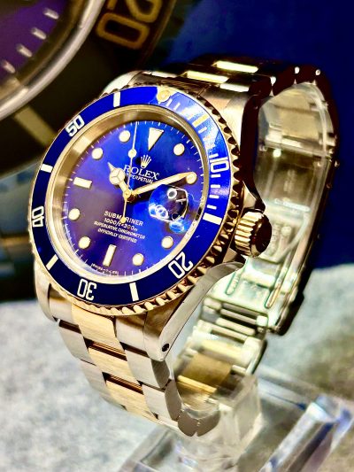 SOLGT!! Rolex Submariner Date 16613 – “Bluesy” – 1993 - Bilde 3