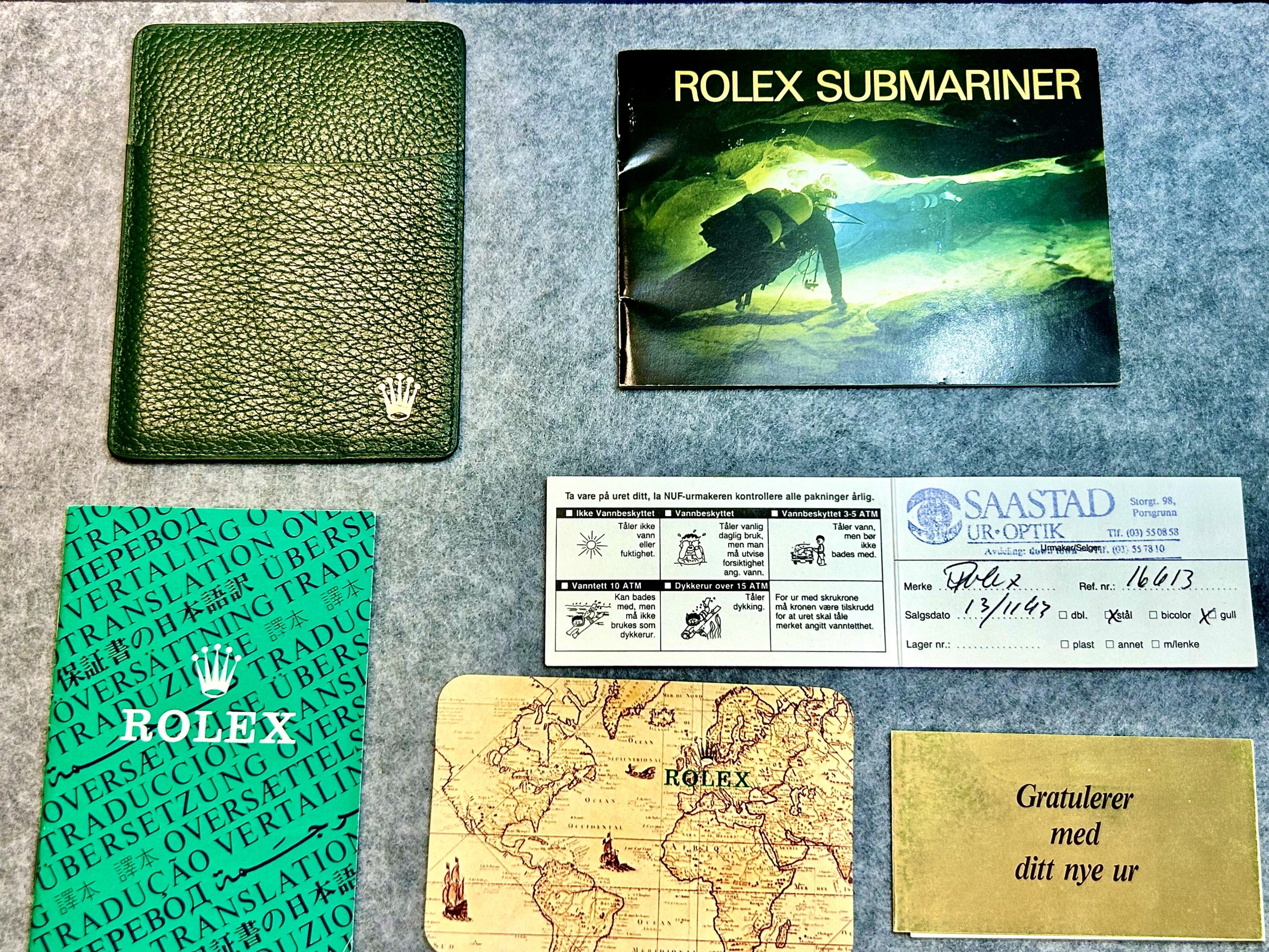 SOLGT!! Rolex Submariner Date 16613 – “Bluesy” – 1993 - Bilde 12
