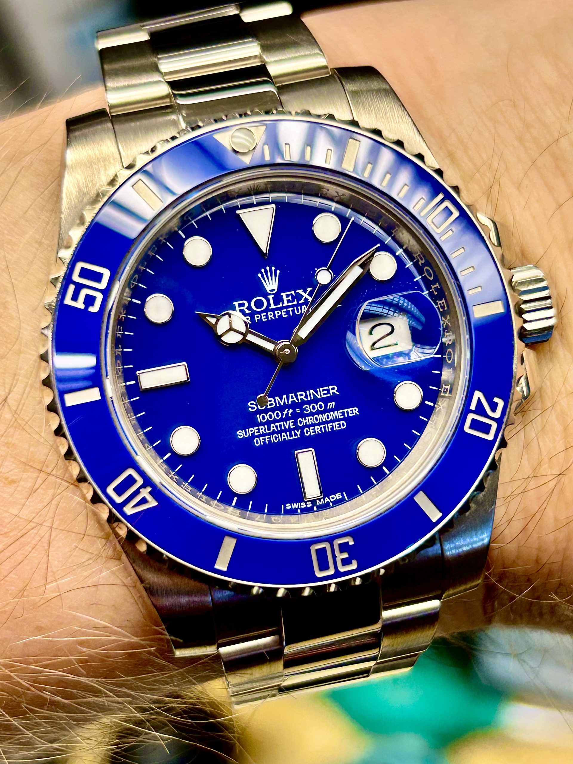 Rolex Submariner Date “Smurf” 116619LB