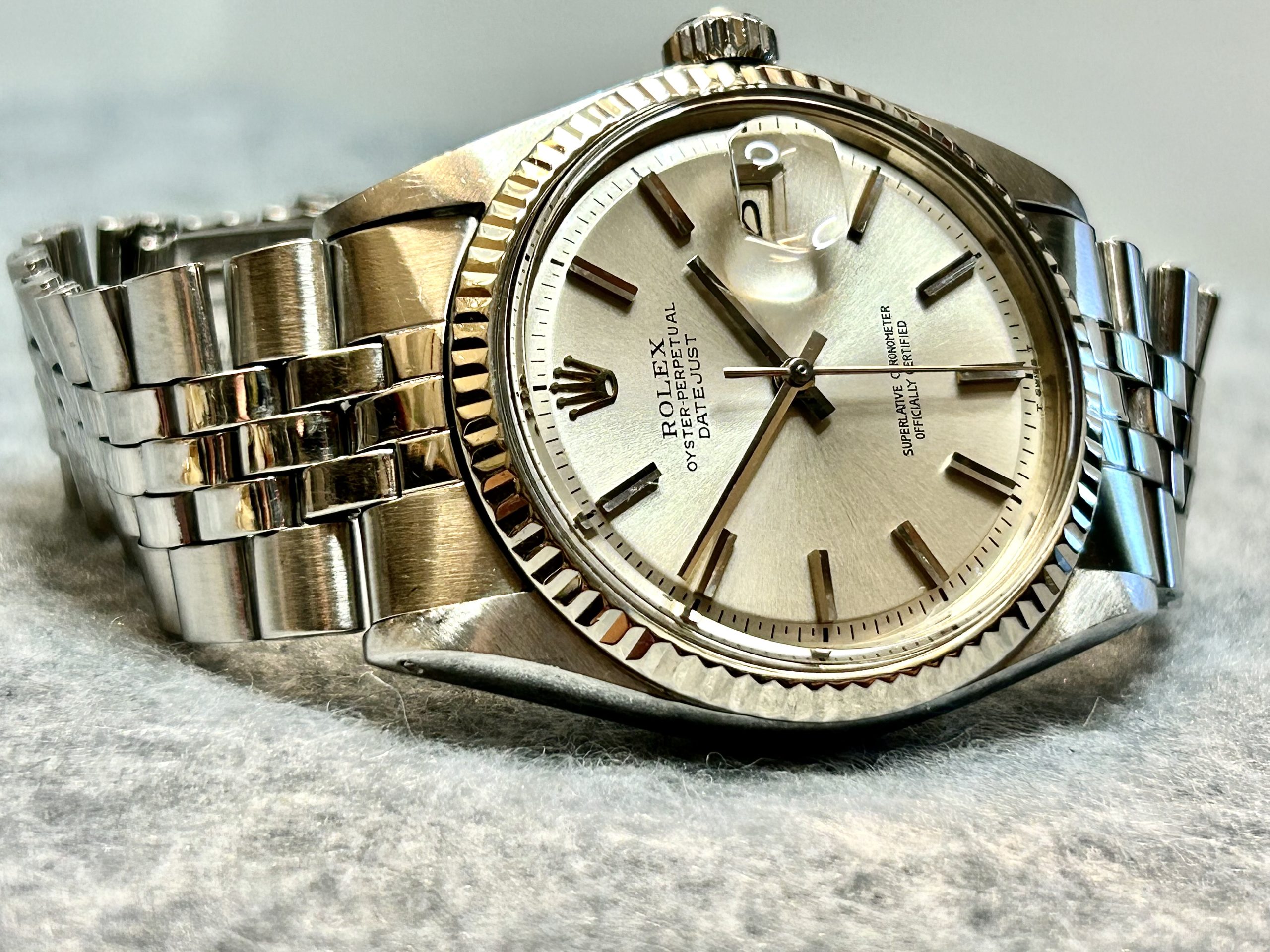 Rolex i stål og hvitt gull Ref 1601 fra 1971 - Bilde 6