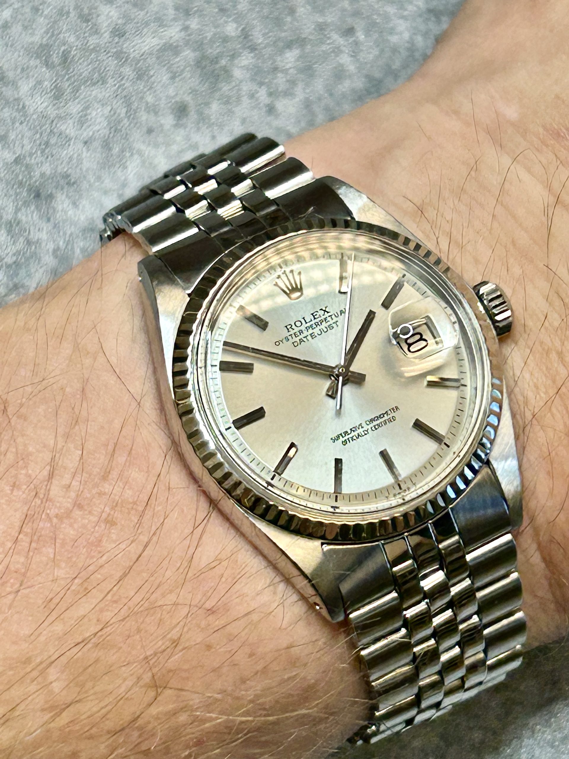 Rolex i stål og hvitt gull Ref 1601 fra 1971 - Bilde 3