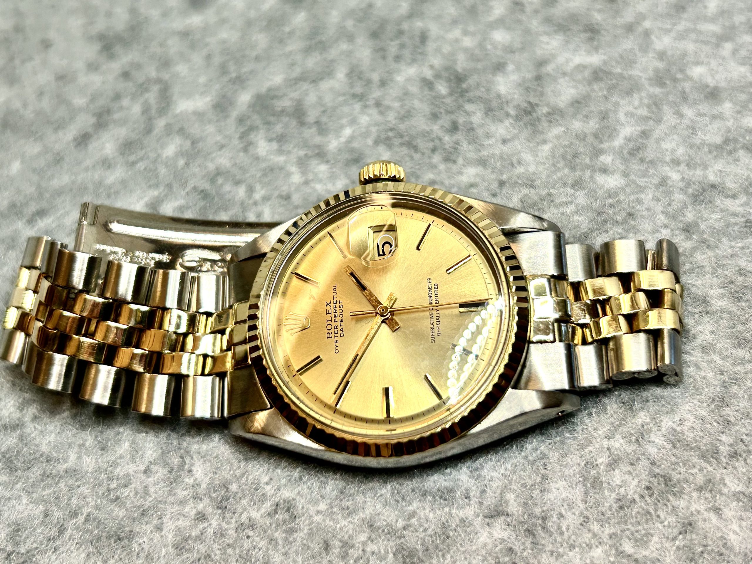 SOLGT!! Rolex Datejust Two Tone Ref 1601 fra 1970 - Bilde 6