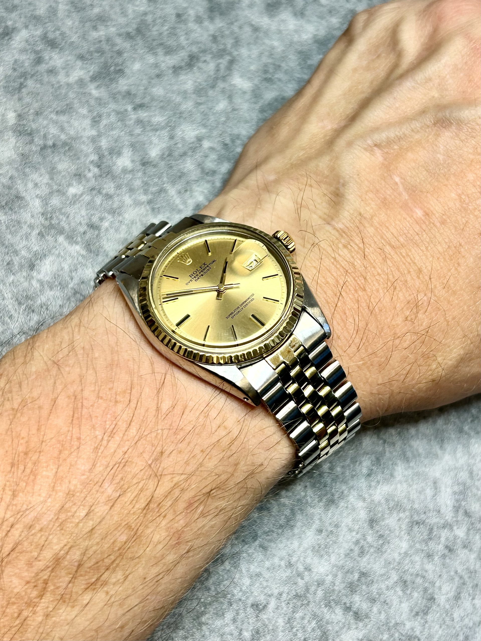 SOLGT!! Rolex Datejust Two Tone Ref 1601 fra 1970 - Bilde 4
