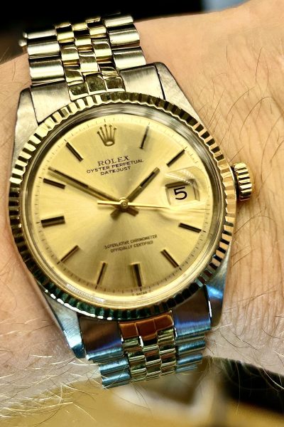 SOLGT!! Rolex Datejust Two Tone Ref 1601 fra 1970