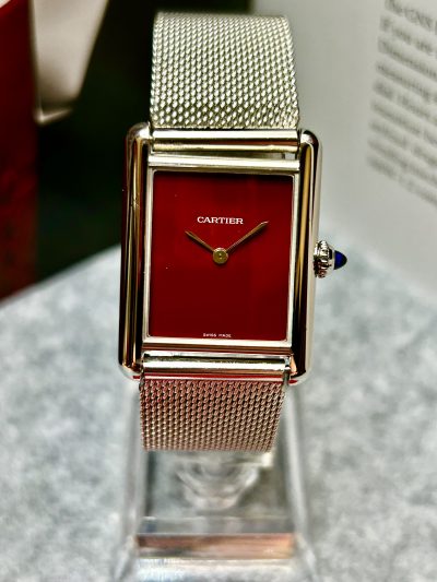 Cartier Tank Must – Burgundy Dial - Bilde 4