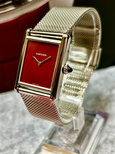 Cartier Tank Must – Burgundy Dial - Bilde 6