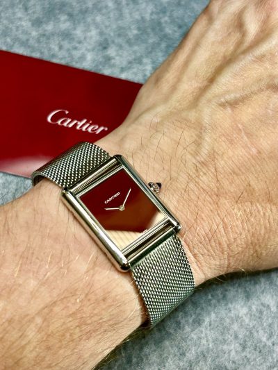 Cartier Tank Must – Burgundy Dial - Bilde 7