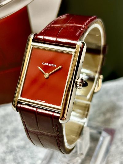 Cartier Tank Must – Burgundy Dial - Bilde 10