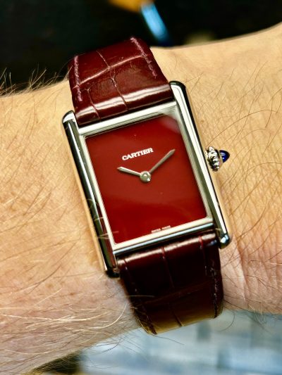 Cartier Tank Must – Burgundy Dial