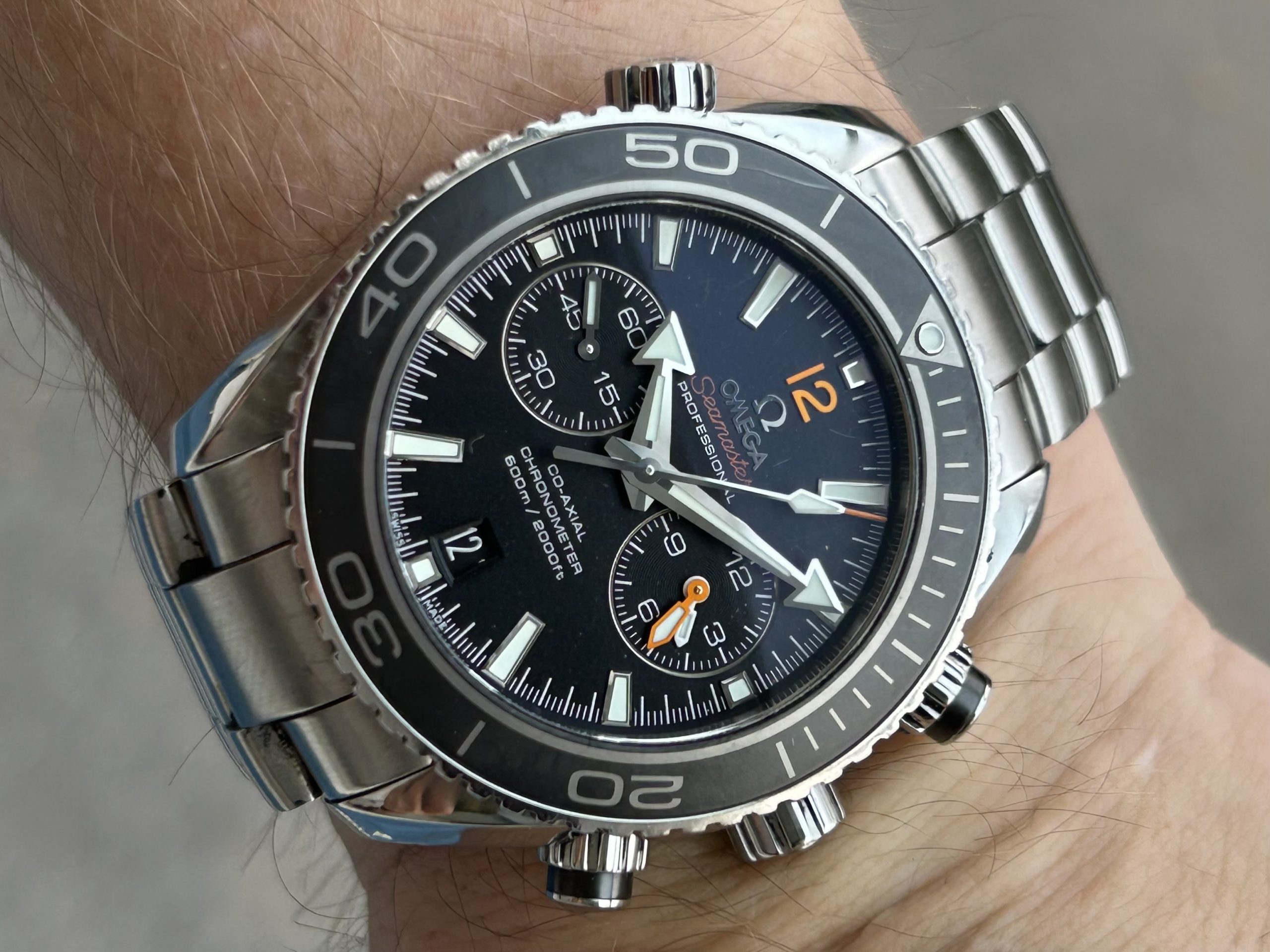 Omega Seamaster Planet Ocean Chronograph 600M Co-Axial 45,5 mm 2015 - Bilde 8