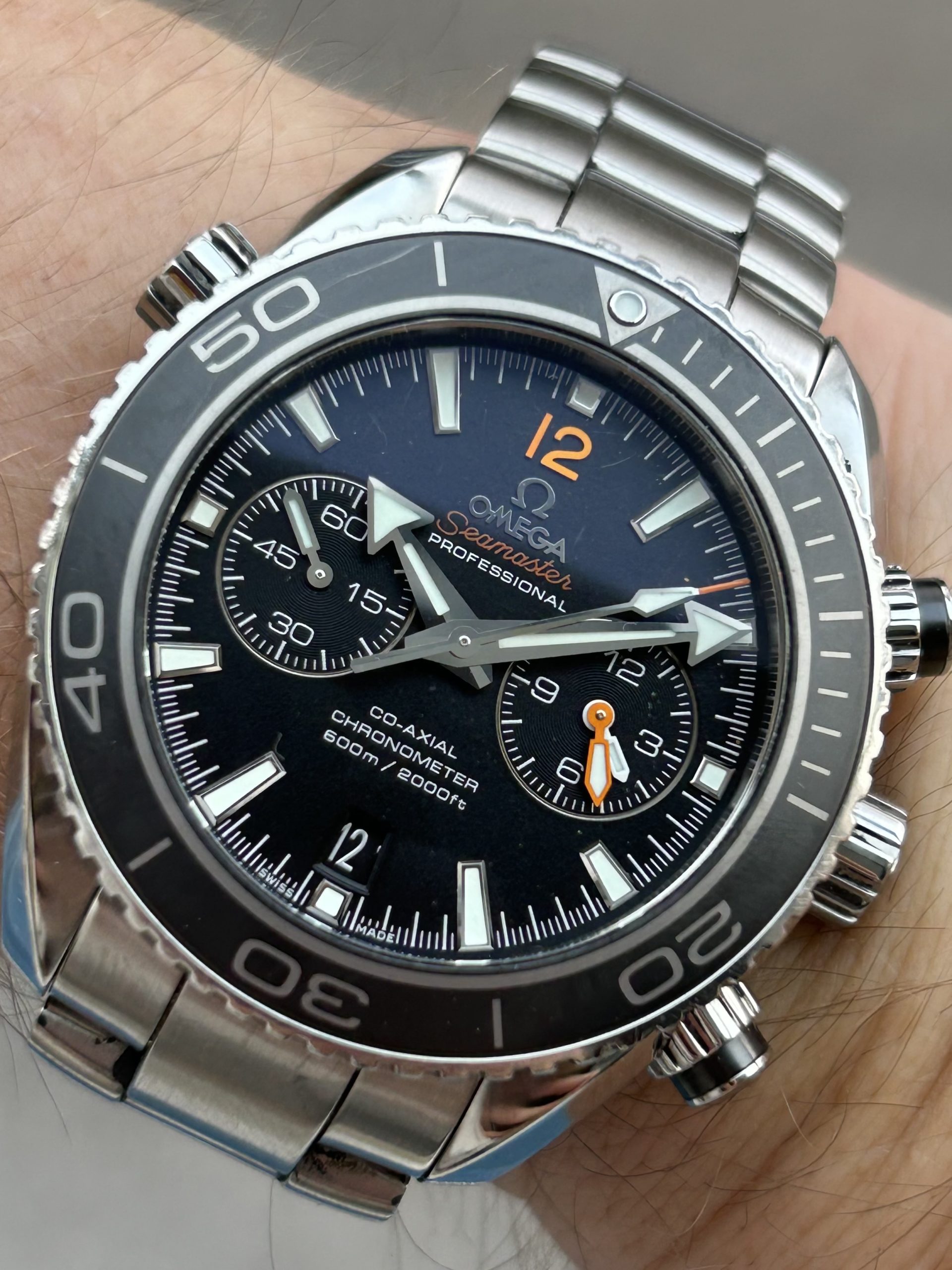 Omega Seamaster Planet Ocean Chronograph 600M Co-Axial 45,5 mm 2015 - Bilde 7