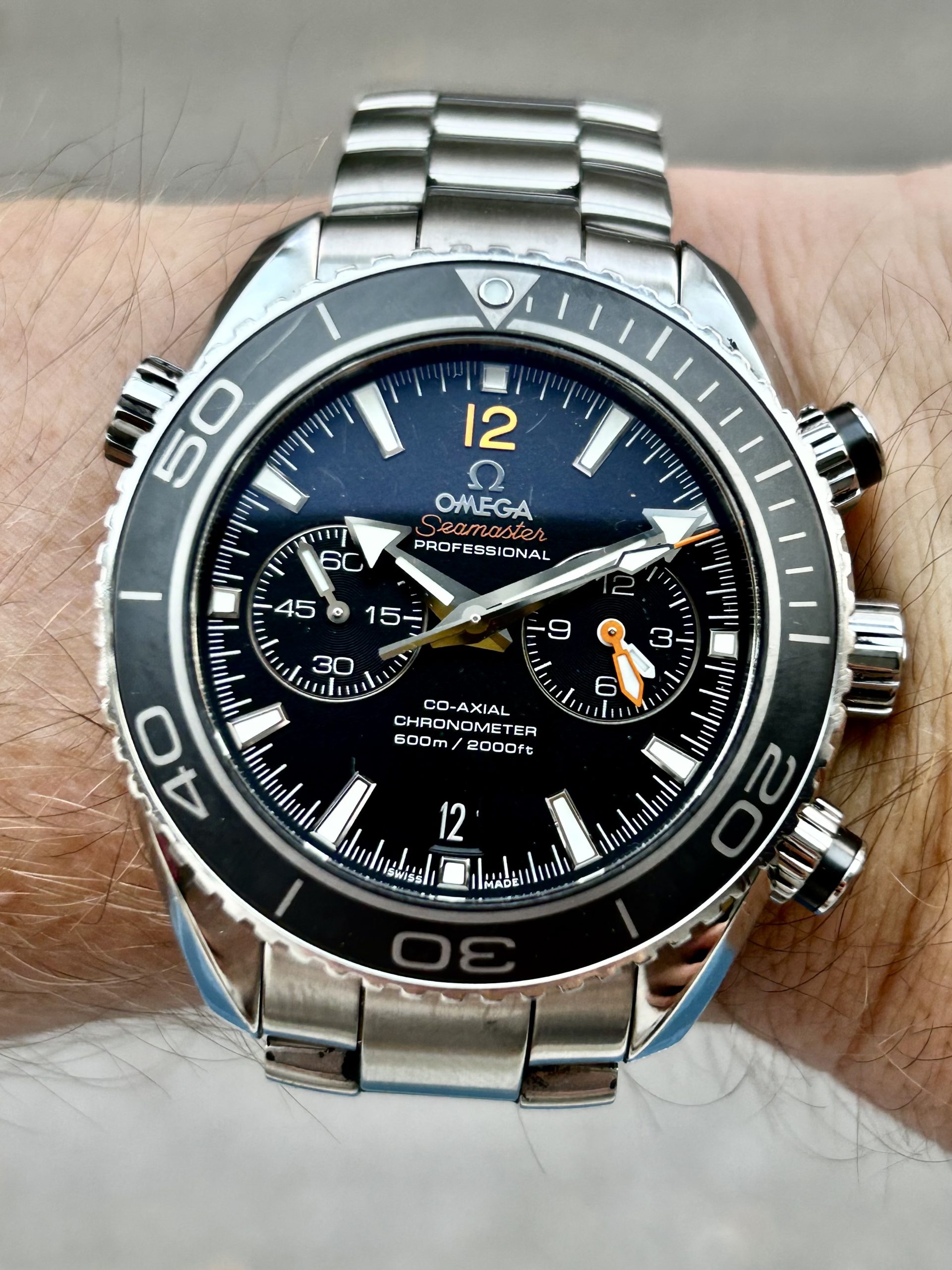 Omega Seamaster Planet Ocean Chronograph 600M Co-Axial 45,5 mm 2015