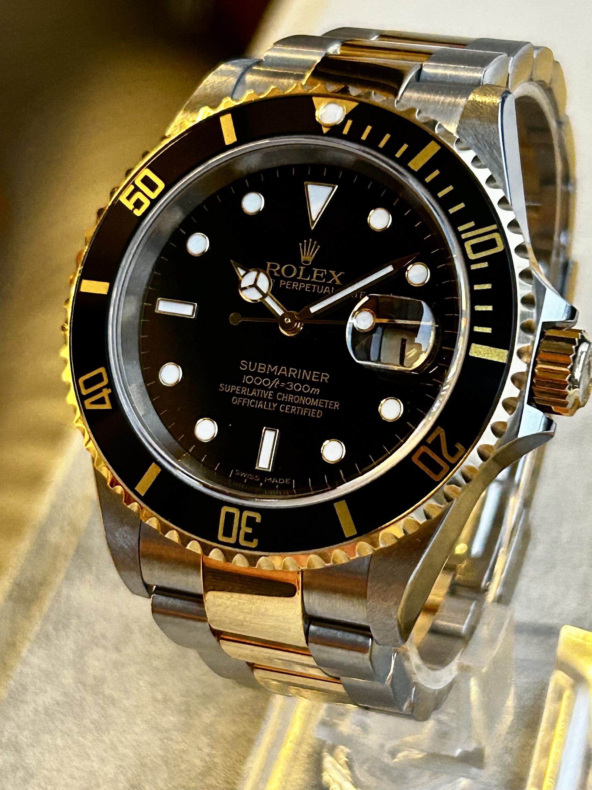 Solgt. Ny på vei inn. Rolex Submariner Date 16613LN – Stål/Gull 2007 - Bilde 14