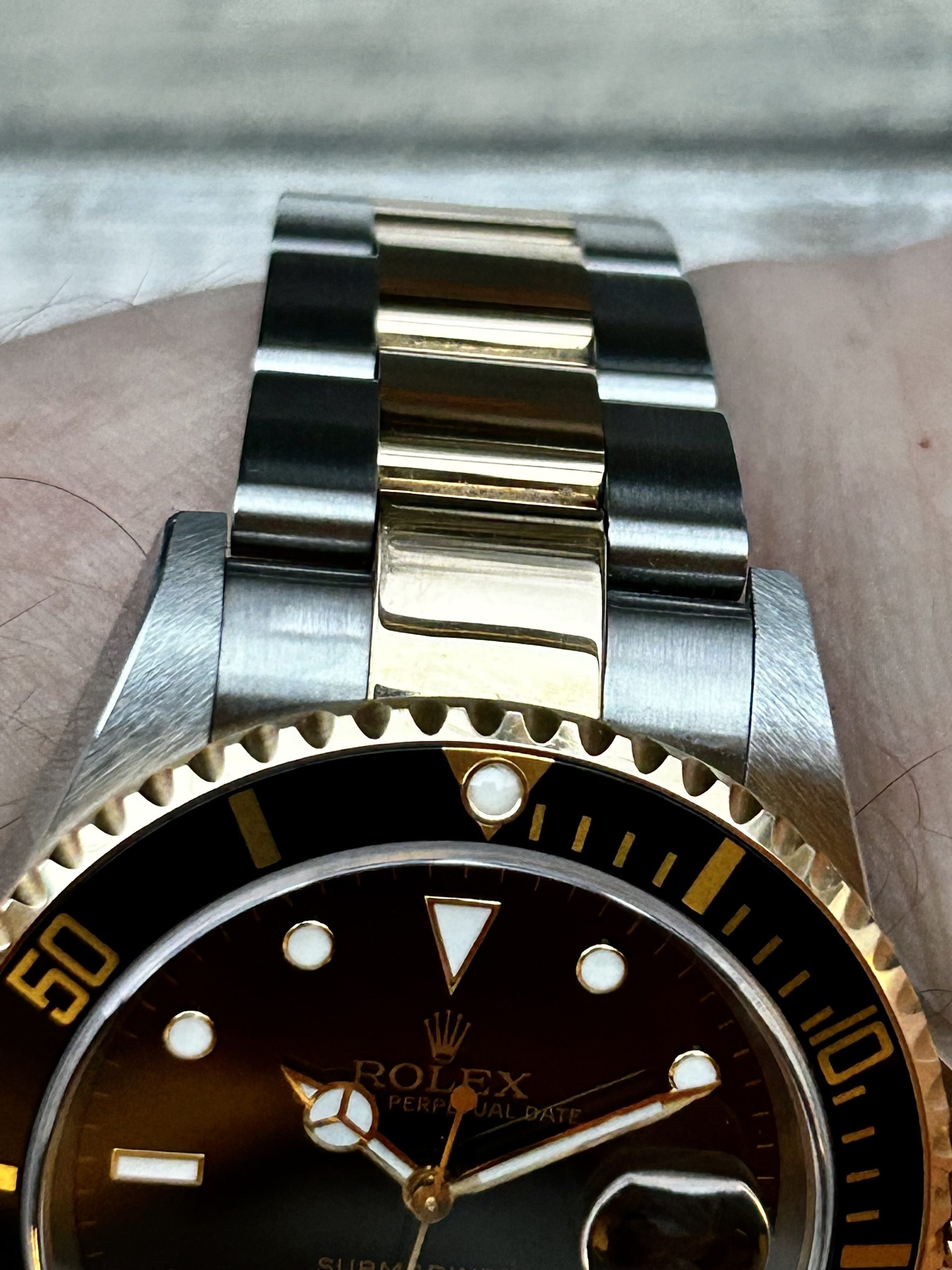 Solgt. Ny på vei inn. Rolex Submariner Date 16613LN – Stål/Gull 2007 - Bilde 5