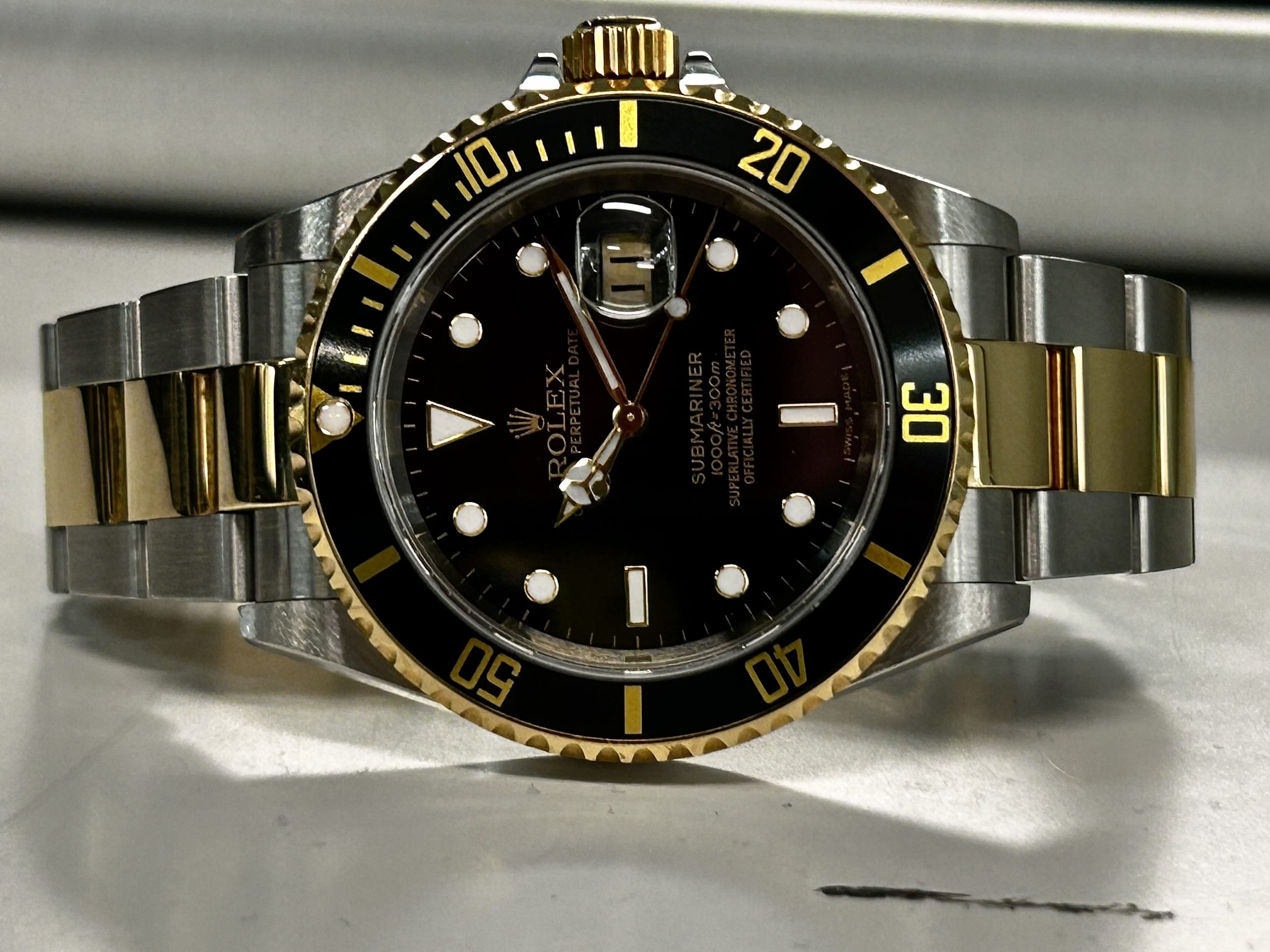 Solgt. Ny på vei inn. Rolex Submariner Date 16613LN – Stål/Gull 2007 - Bilde 8