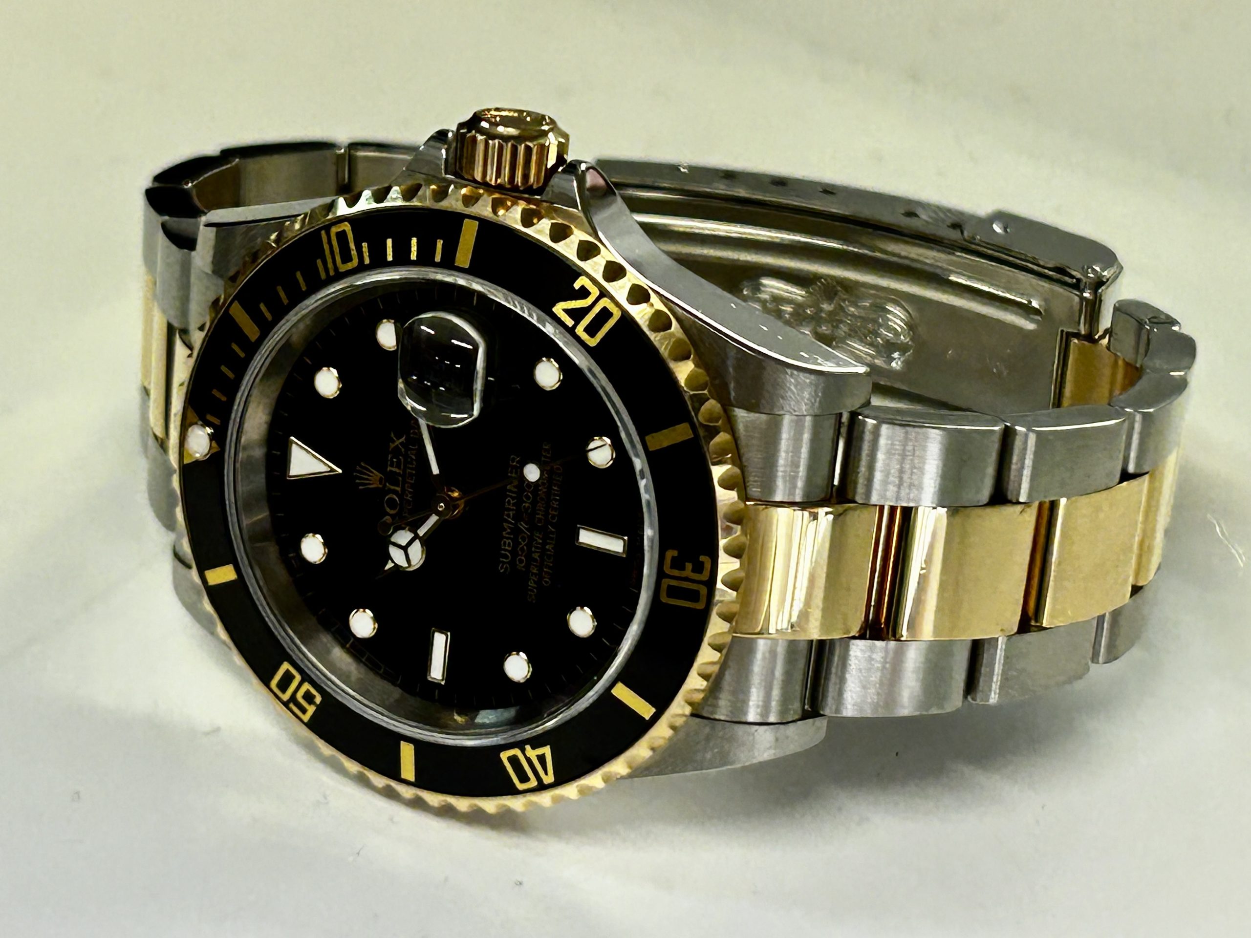 Solgt. Ny på vei inn. Rolex Submariner Date 16613LN – Stål/Gull 2007 - Bilde 10