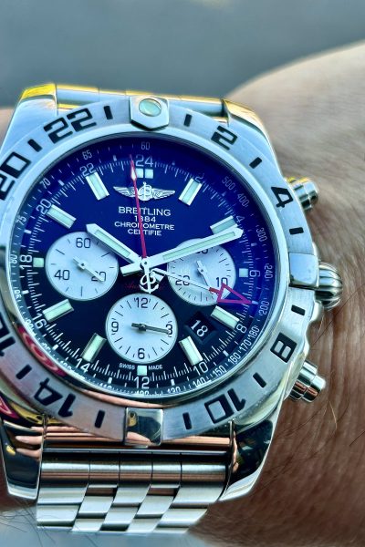 Solgt! Breitling Chronomat GMT AB0413 2017 modell