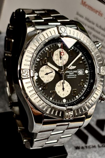 Breitling Super Avenger 48 mm – Meget strøken | 2007 | Boks & papirer