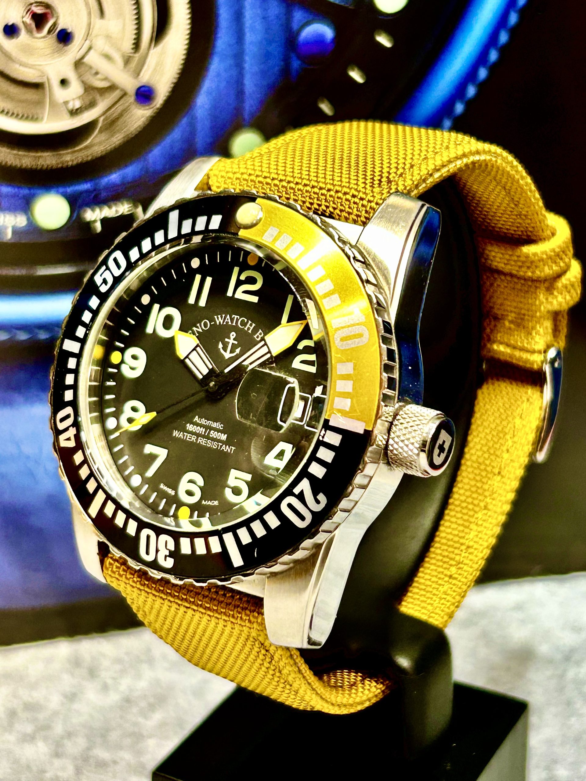 ZENO AIRPLANE DIVER WORLD TIME AUTOMATIC – 2005 - Bilde 3