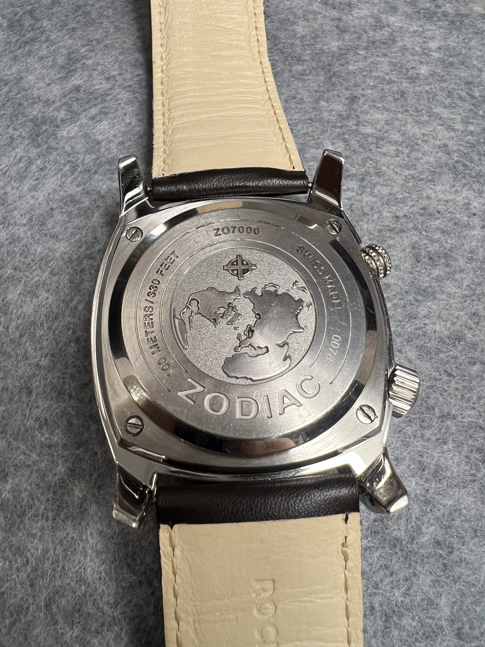 Zodiac Desert Master Blue ZO7000 – GMT World Timer – Tidlig 2000-tall - Bilde 4