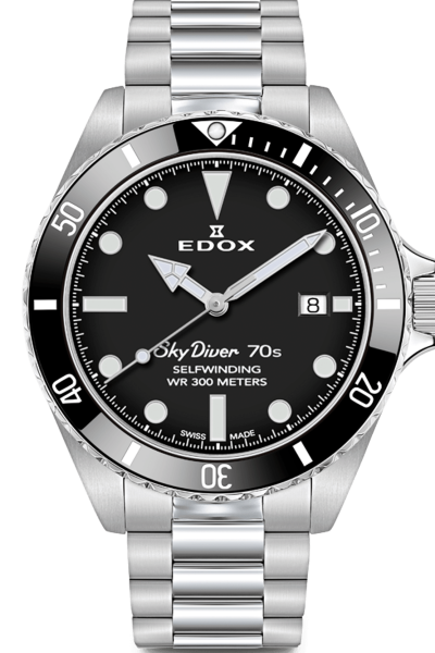 Edox Skydiver 70's automatic 3 hands