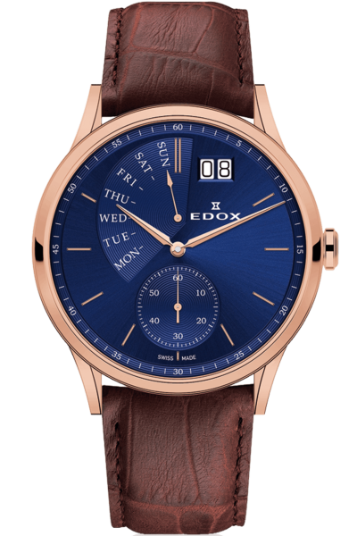 Edox Les Vauberts Day Retrograde