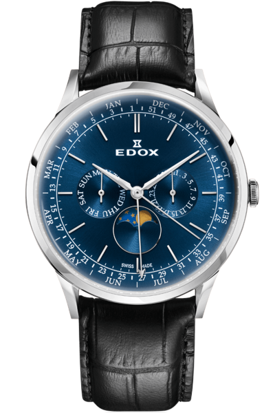 Edox Les Vauberts Annual Calendar