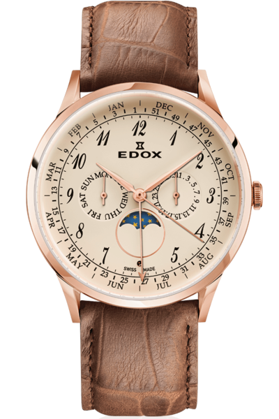 Edox Les Vauberts Annual Calendar