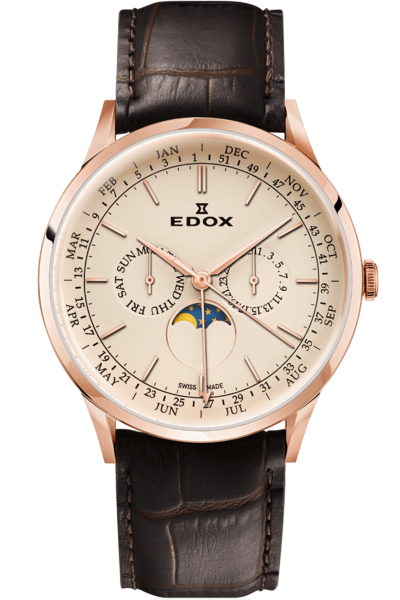 Edox Les Vauberts Annual Calendar
