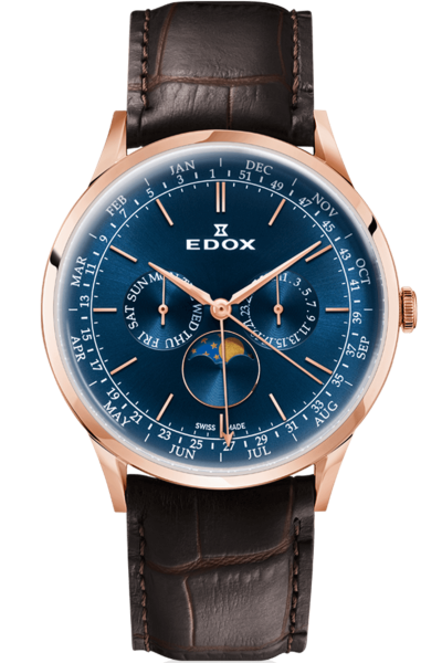 Edox Les Vauberts Annual Calendar